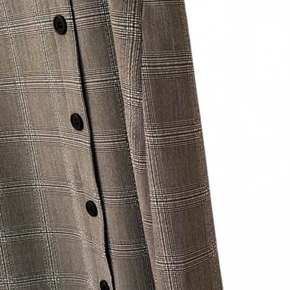 Pleione Gray Glen Plaid Dress XS - Picture 8 of 12